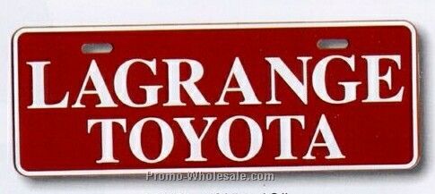 4-3/8"x12" Rectangular Classic 3d License Plate