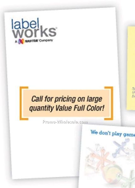 4"x3" 50 Sheet Sticky note pad W/ 2 Color Imprint