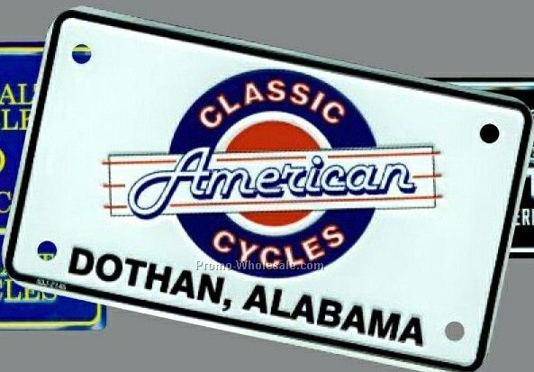 4"x7" Custom Motorcycle License Plate