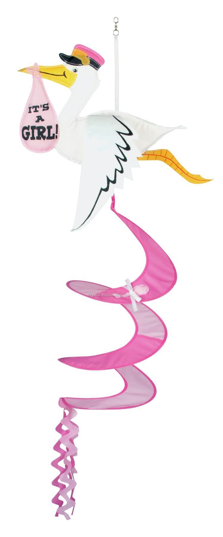 42" Stork Wind Spinners W/ It's A Girl Bundle