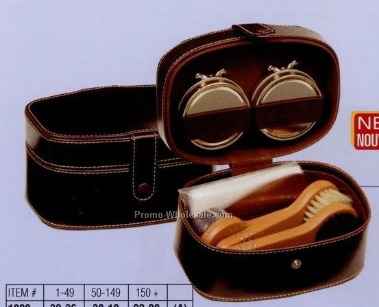 5-1/2"x3"x4" Elan Shoeshine Kit