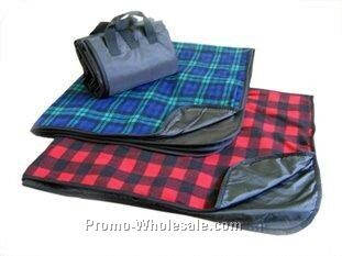 50"x60" Picnic Blanket - Fleece With Waterproof Shell