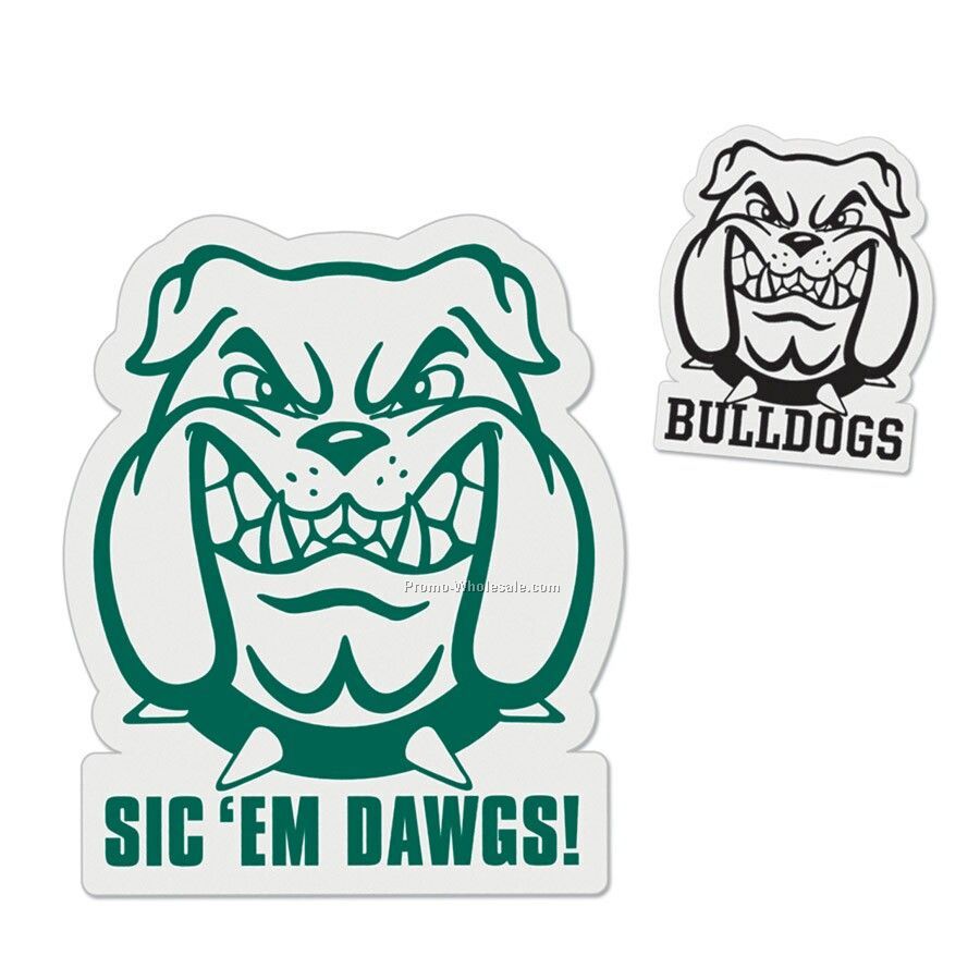 6" Bulldog Die Cut Vehicle Magnet