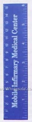 6" Plain Flat Ruler (Blank)