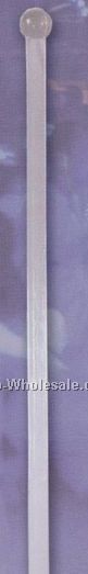 6" Standard Triangle Prism Stirrer W/ Ball-end (Crystal Clear)