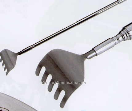 6"x1-1/4" Telescopic Metal Back Scratcher (Screened)