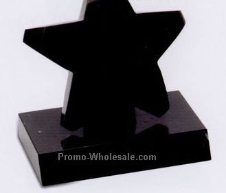 6"x5-1/2"x3-1/2" Star On Base Award - Small