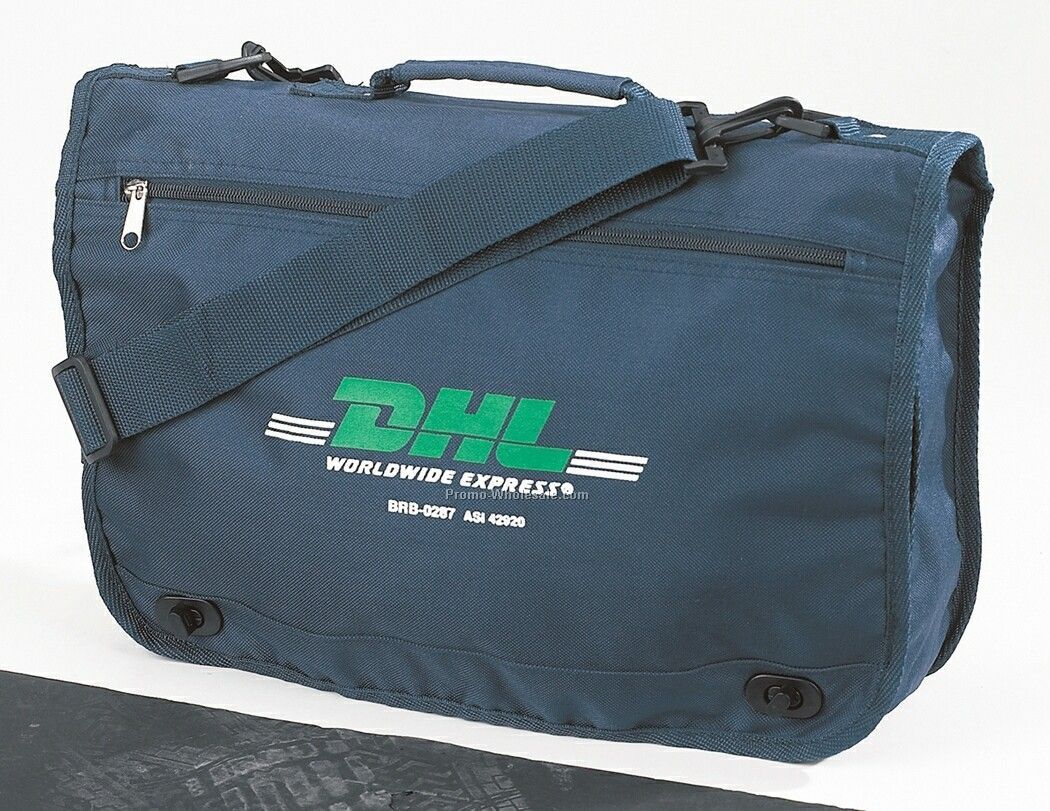 600d Document Bag W/ Twist Lock Closure