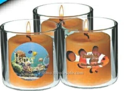 7-1/2 Oz. Votive Candle W/ Decal