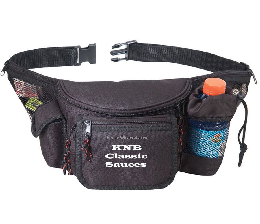 7 Zipper Fanny Pack With Bottle Holder