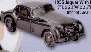 7"x2-1/2"x2-1/4" Antique 1955 Jaguar Automobile Bank