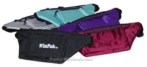 70d Fanny Pack W/ Front Zipper Pocket (9-1/2"x4-11/16")