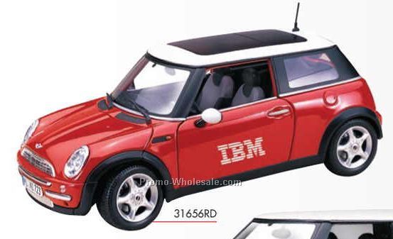 9" Mini Cooper Die Cast Replica Vehicle With Sunroof
