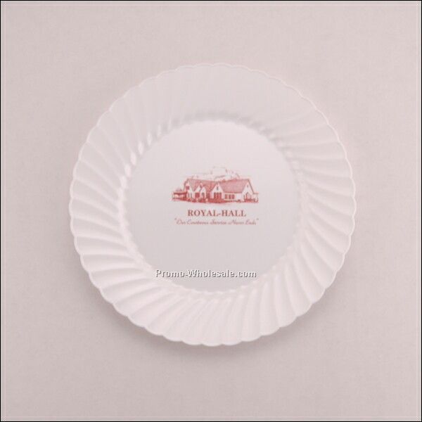 9" White Classic Ware Plastic Plate