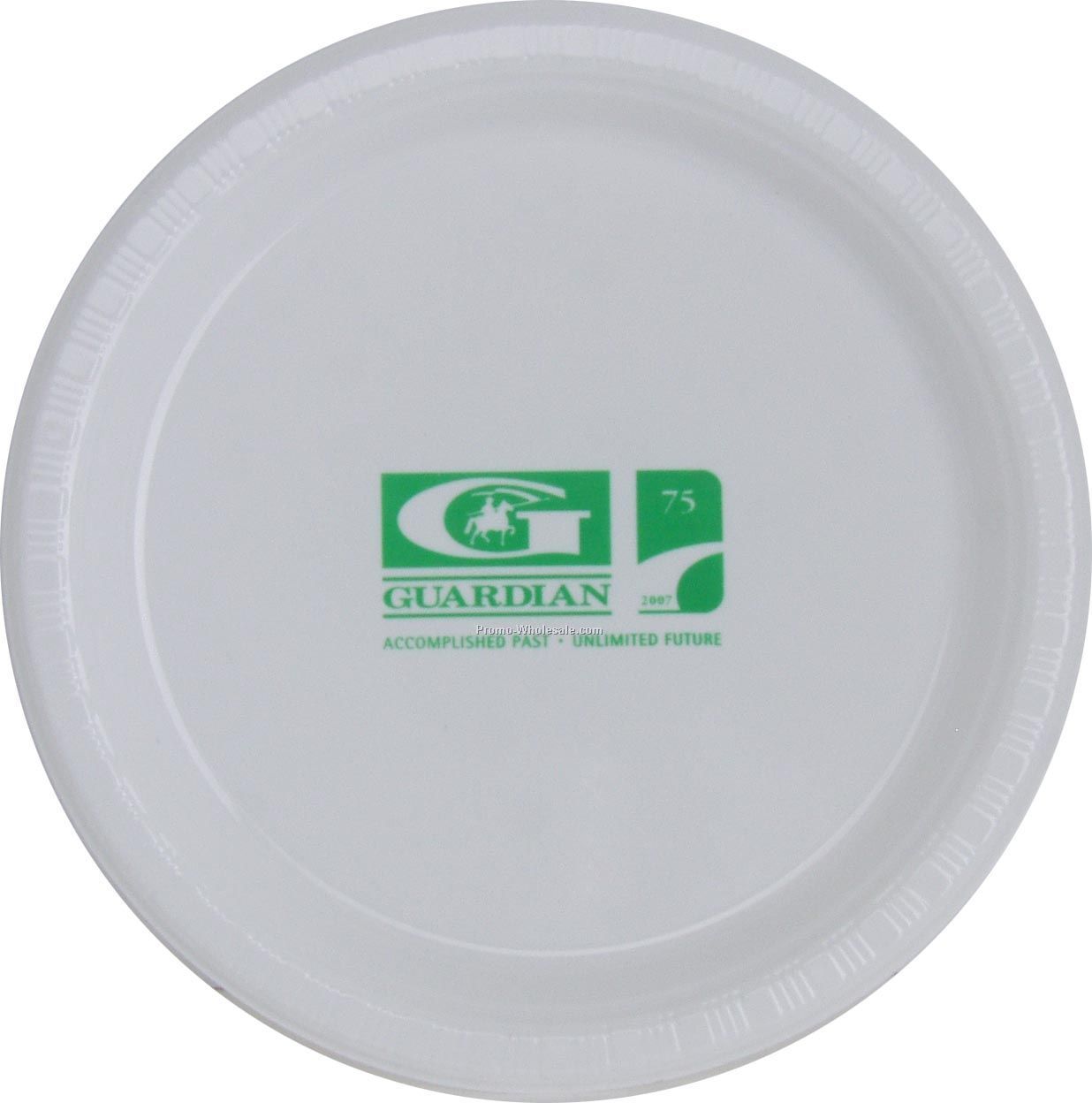 9" White Colorware Paper Plate