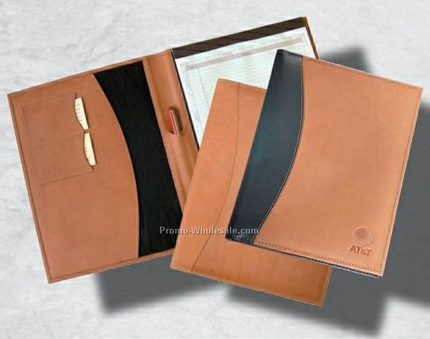 9-3/4"x12-1/4" Deluxe Leather Portfolio