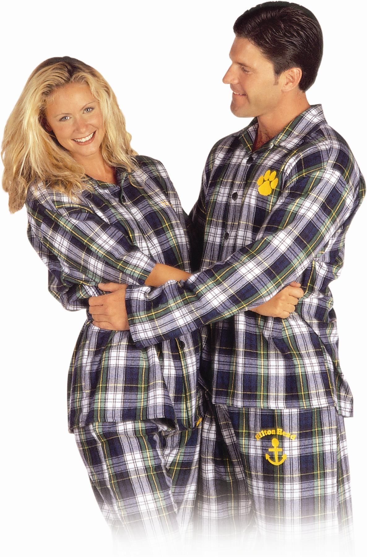 Adults' Flannel Pajama Top (S-xl)