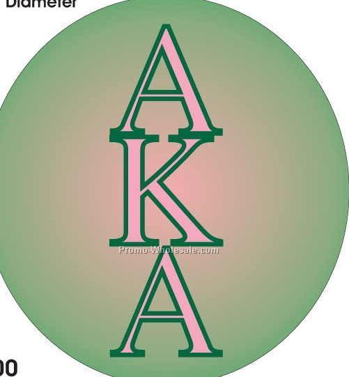 Alpha Kappa Alpha Sorority Letter Acrylic Coaster W/ Felt Back
