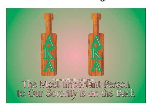 Alpha Kappa Alpha Sorority Paddle Photo Hand Mirror (3-1/8"x2-1/8")