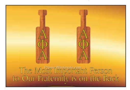 Alpha Phi Alpha Fraternity Paddle Photo Hand Mirror (3-1/8"x2-1/8")