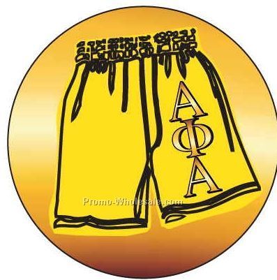 Alpha Phi Alpha Fraternity Shorts Badge W/ Metal Pin (2-1/2")