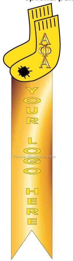 Alpha Phi Alpha Fraternity Socks Bookmark W/ Black Back