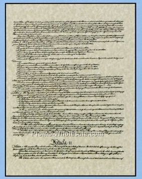 American Historical Document (Bill Of Rights) 20"x26"