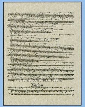 American Historical Document (Bill Of Rights) 20"x26"