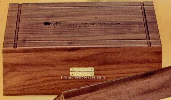 American Walnut Royal Judge's Gavel W/ Presentation Case
