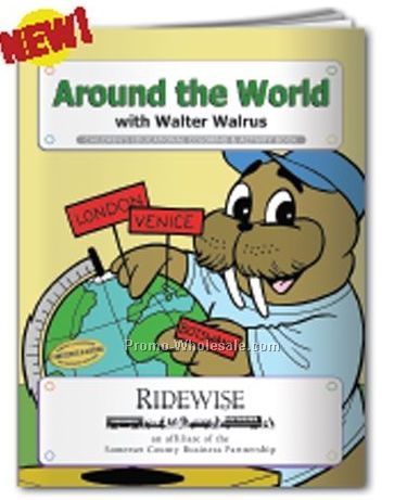 Around The World With Walter Walrus Coloring Book