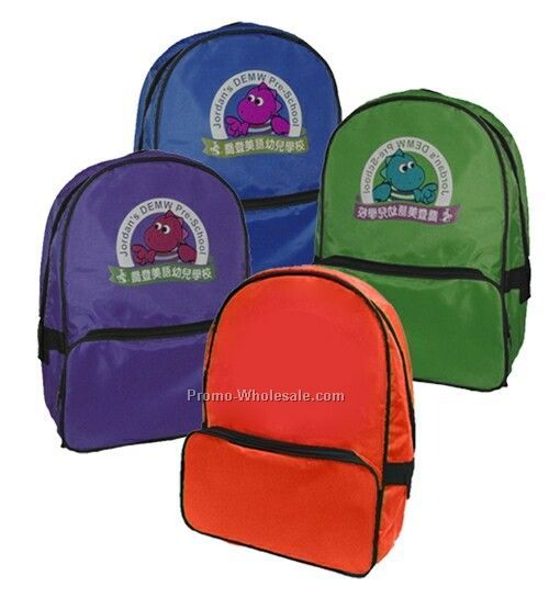 Backpack W/ Front Zipper Pocket - 70d