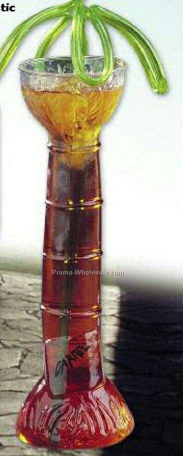 Barware 12 Oz. Palm Tree Cooler Glass