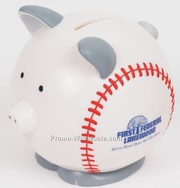 Baseball Pig Bank