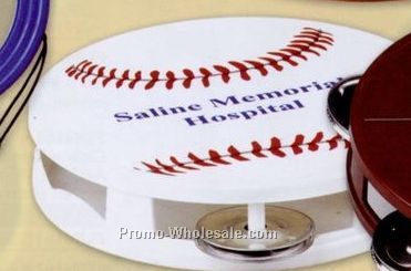 Baseball Sports Tambourine (Blank)