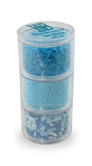 Bath Stacking Jars - Blue/Freesia Scent