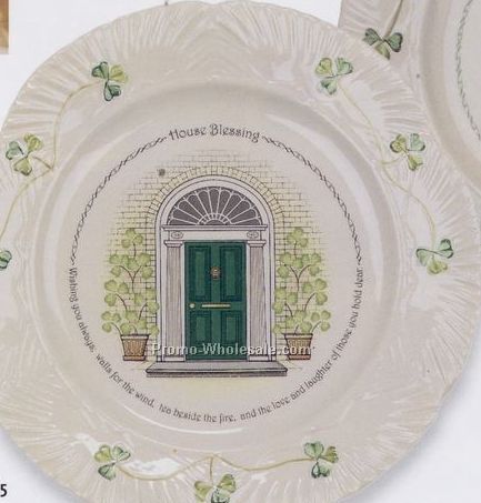 Belleek House Blessing Plate