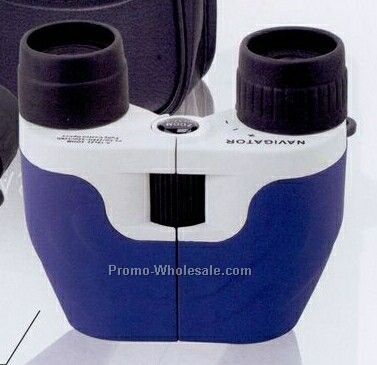 Binolux Compact Zoom Binocular (Blue/ White)