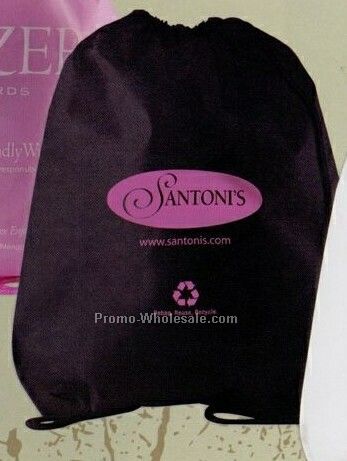 Black Non Woven Backpack Bag