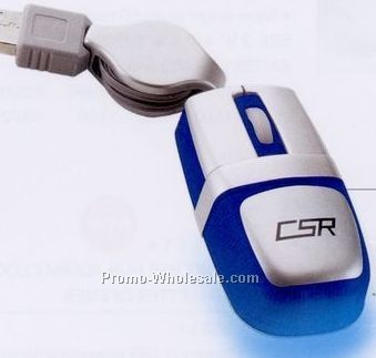 Blue Glowing Mini Optical Mouse