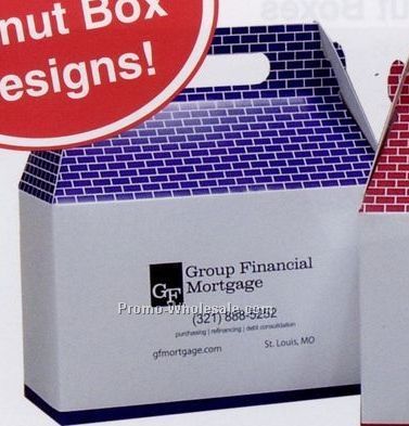Blue Roof Donut Box