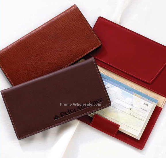 Business Leather Checkbook Cover