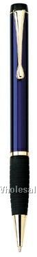 Byron Twist-action Ballpoint Metal Pen W/ Rubber Grip & Chrome Trim