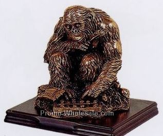 Calculating Chimpanzee Figurine