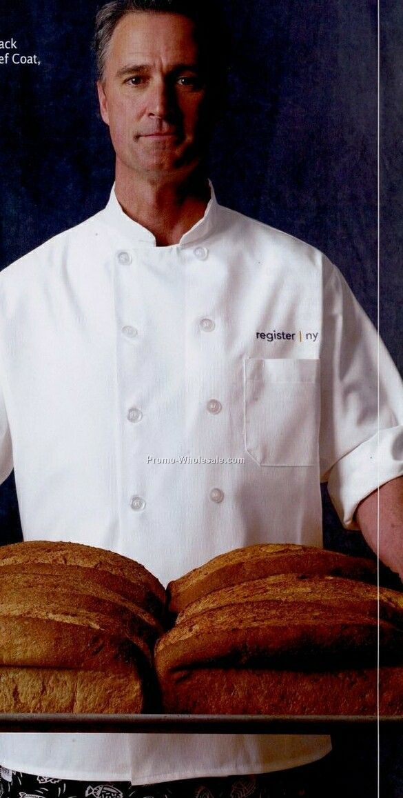 Chef Designs Vented Back Comfort Chef Coat (2xl-3xl)
