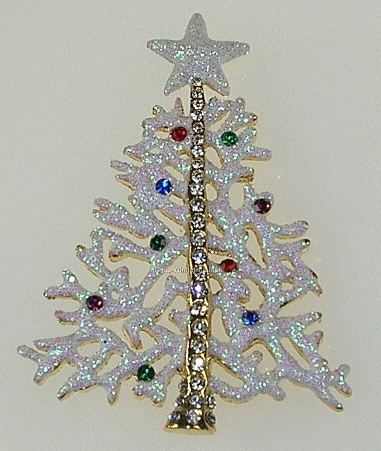 Christmas Rhinestone Broaches