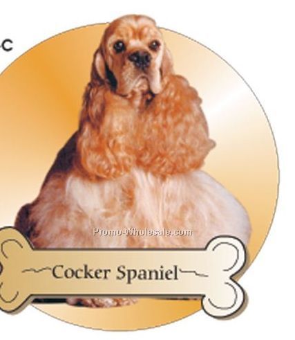 Cocker Spaniel Acrylic Coaster W/ Felt Back