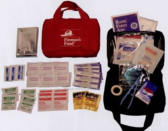 Comprehensive First Aid Kit With Nylon Zipper Case