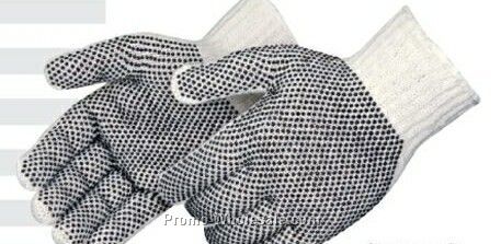 Cotton/Polyester Glove W/Pvc 2-sided Pvc Dots