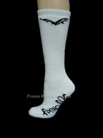 Custom-woven Organic Cotton Sport Sock - Crew