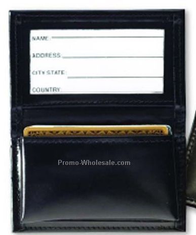 Deluxe Gusseted Business Card Case - Top Grain Cowhide
